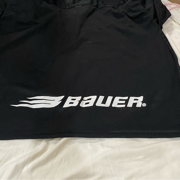 Bauer men’s black mesh wolf hockey jersey size M sporty blokecore animal  print - Picture 4 of 6